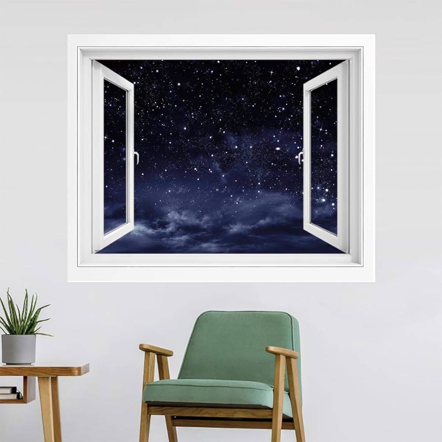 夜空/ポスター Amazon｜夜 絵画風 壁紙ポスター 風景 景色 90x60 cm 暗い空の